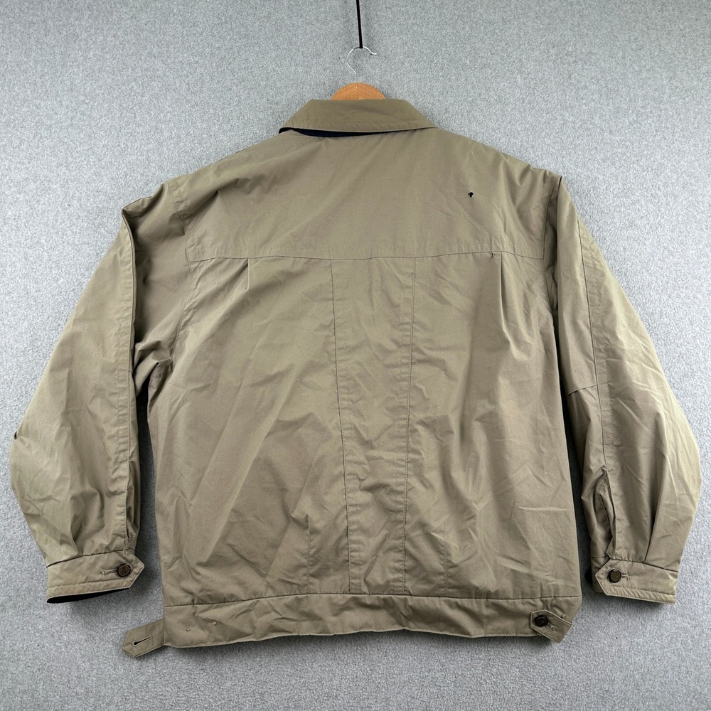 London Fog Jacket Mens L Long‎ Tan Thinsulate Insulated Full Zip Harrington Coat - Picture 3 of 16